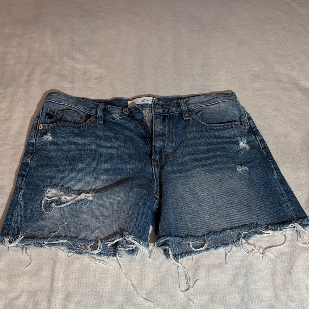 KanCan Blue Distressed Women’s Jean Shorts - Size 9/28